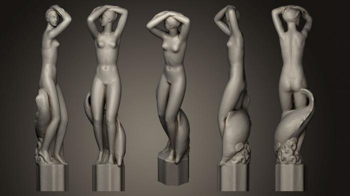 نموذج ثلاثي الأبعاد لآلة CNC تماثيل الناس تمثال فتاة بسيك
